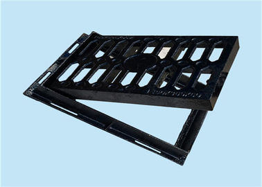 Anti Frozen Durable Rectangular Gully Grid With Frame Black Surface Finished